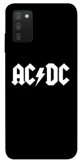 Чохол на Samsung Galaxy A03s AC/DC logo фото 1 Чохол на Samsung Galaxy A03s AC/DC logo фото 1 з 1