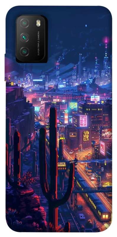 Чехол на Xiaomi Poco M3 Night city фото 1 из 1