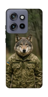 Чехол на Motorola Edge 50 Neo Волк защитник фото 1 из 1