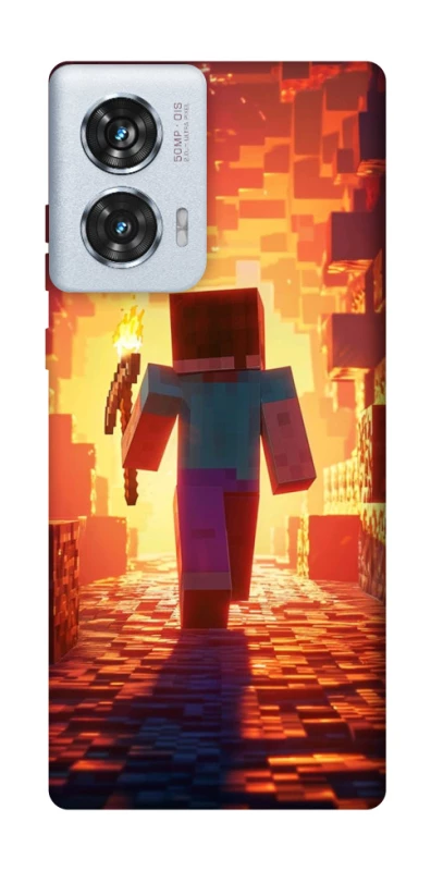 Чохол на Motorola Edge 50 Fusion Minecraft adventure фото 1 з 1