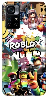 Чохол на Xiaomi Poco M4 Pro 5G Roblox Characters Collage фото 1 з 1
