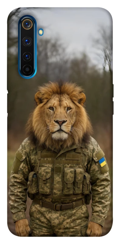 Чехол на Realme 6 Pro Лев защитник фото 1 из 1