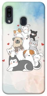 Чехол на Samsung Galaxy A20 / A30 Funny Pets ver.2 фото 1 из 1