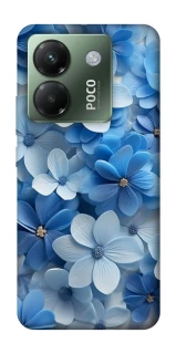 Чехол на Xiaomi Poco M7 pro 5G Синие цветы фото 1 из 1