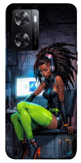 Чехол на Oppo A77s Cyber girl фото 1 из 1
