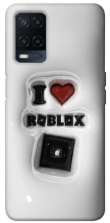 Чохол на Oppo A54 4G I love Roblox фото 1 з 1