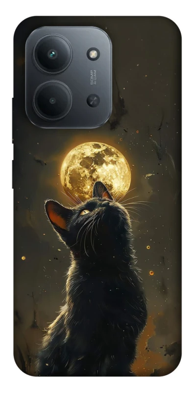 Чохол на Xiaomi Redmi 15C (EU) Кіт під місяцем v2 фото 1 з 1