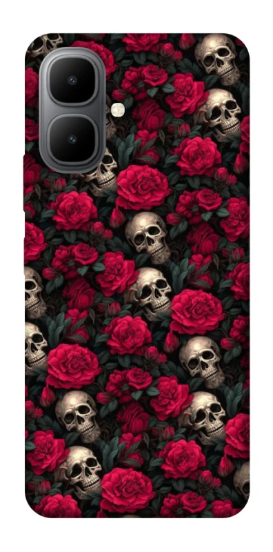 Чехол на Infinix Smart 10 Черепа и розы фото 1 из 1