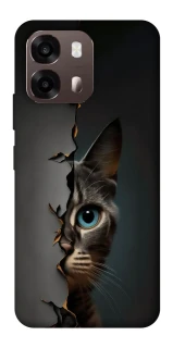Чехол на Oppo A6 Кот-подглядыватель v2 фото 1 из 2