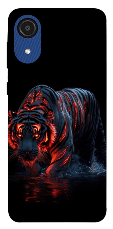 Чохол на Samsung Galaxy A03 Core fire tiger фото 1 з 1