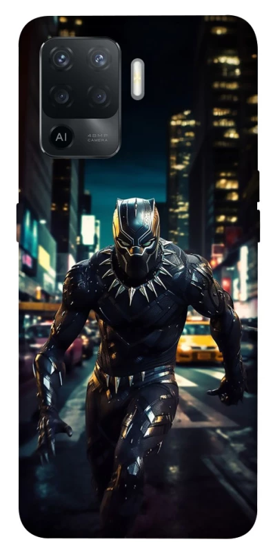 Чехол на Oppo Reno 5 Lite Black Panther фото 1 из 1