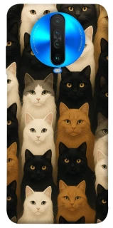 Чехол на Xiaomi Poco X2 Colorful Cat Collage фото 1 из 1