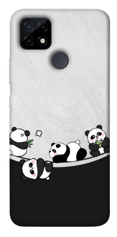 Чохол на Realme C12 Four pandas фото 1 з 1