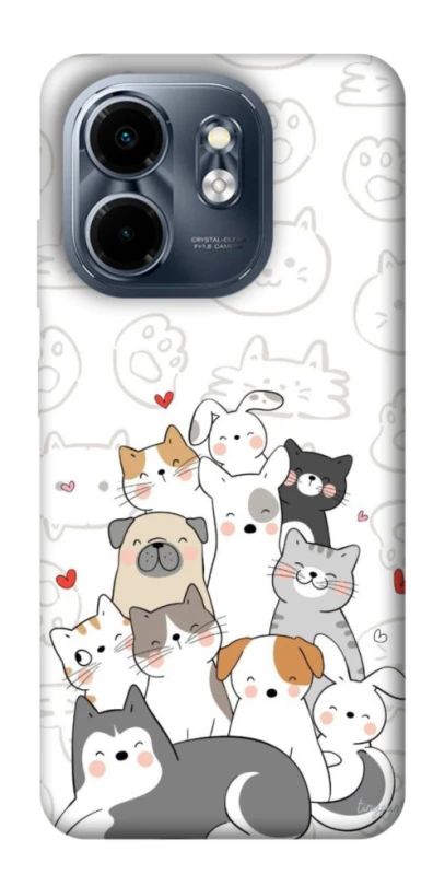 Чохол на Infinix Smart 9 4G / Hot 50i Funny Pets фото 1 з 1