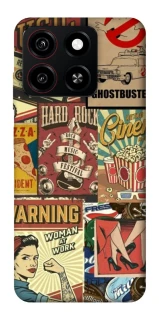 Чохол на ZTE Blade A35 4G Retro collage ver.2 фото 1 з 1