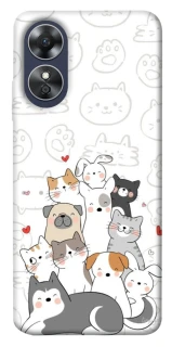 Чохол на Oppo A17 Funny Pets фото 1 з 1