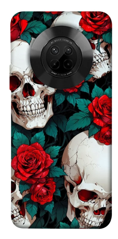 Чохол на Huawei Y9a skull and rose фото 1 з 1