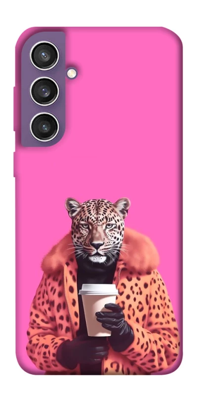 Чохол на Samsung Galaxy S23 FE Леопард з кавою фото 1 з 1