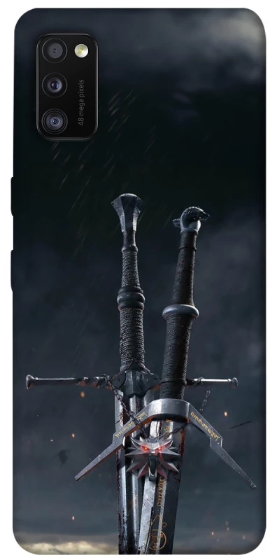 Чехол на Samsung Galaxy A41 Мечи Ведьмака фото 1 из 1