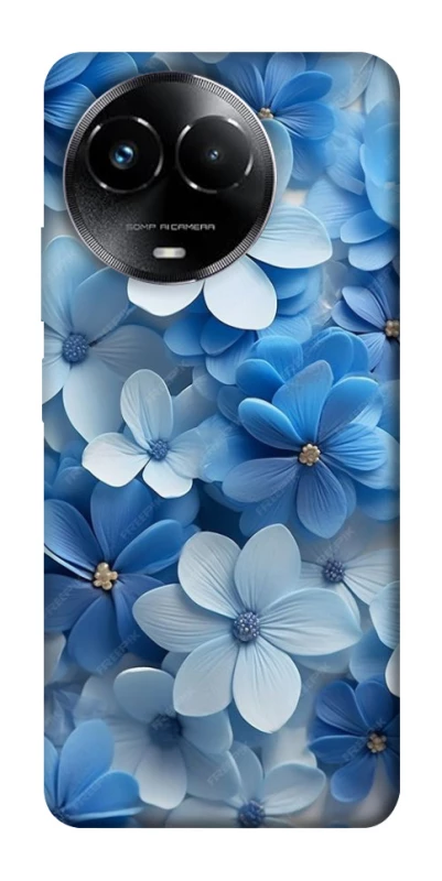 Чехол на Realme C67 4G Синие цветы фото 1 из 1