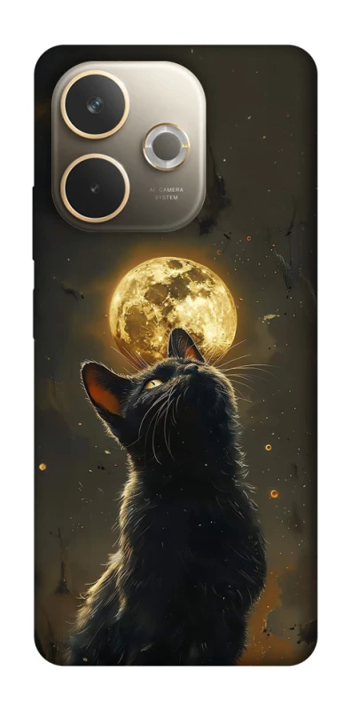 Чохол на Oppo A5 Pro 4G Кіт під місяцем v2 фото 1 з 1