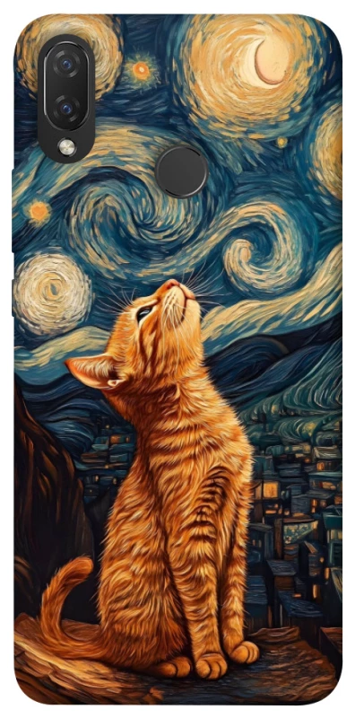 Чохол на Huawei P Smart+ (nova 3i) van gogh cat фото 1 з 1