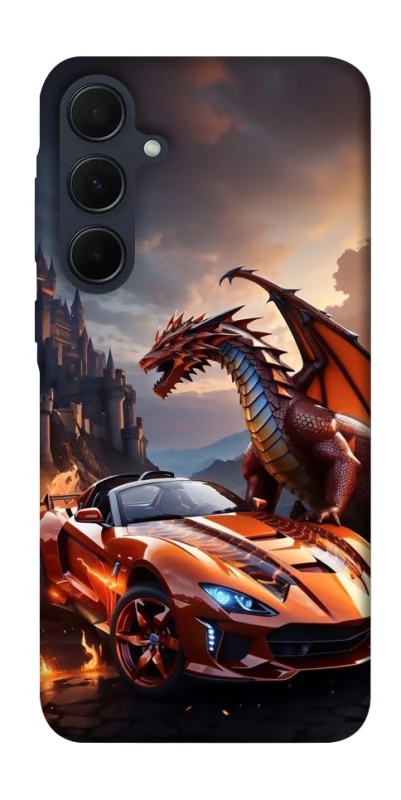 Чохол на Samsung Galaxy A35 Сar and dragon фото 1 з 1