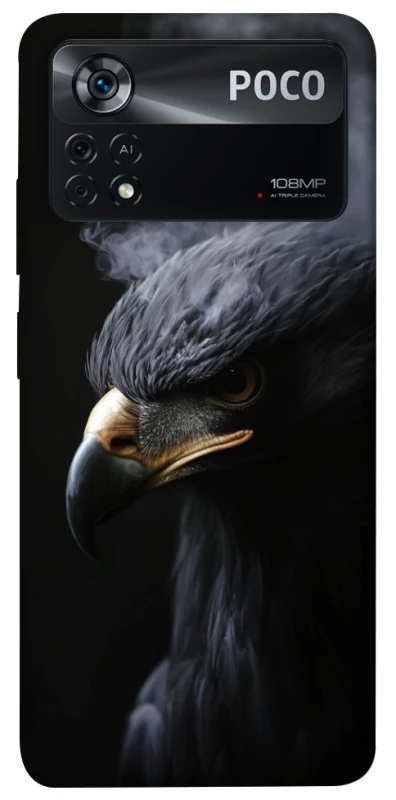 Чехол на Xiaomi Poco X4 Pro 5G black eagle фото 1 из 1