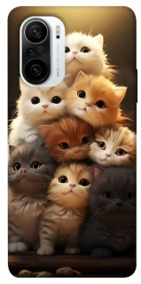 Чехол на Xiaomi Redmi K40 / K40 Pro / K40 Pro+ / Poco F3 Чехол Kittie Love v2 фото 1 из 1