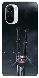 Чехол на Xiaomi Redmi K40 / K40 Pro / K40 Pro+ / Poco F3 Мечи Ведьмака фото 1 из 1