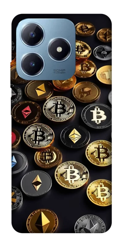 Чехол на Realme C63 Many coins фото 1 из 1