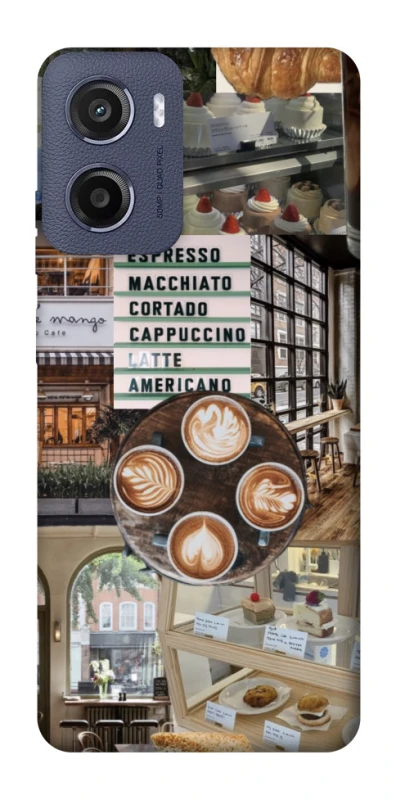 Чохол на Motorola Moto E15 Coffee collage ver.5 фото 1 з 1