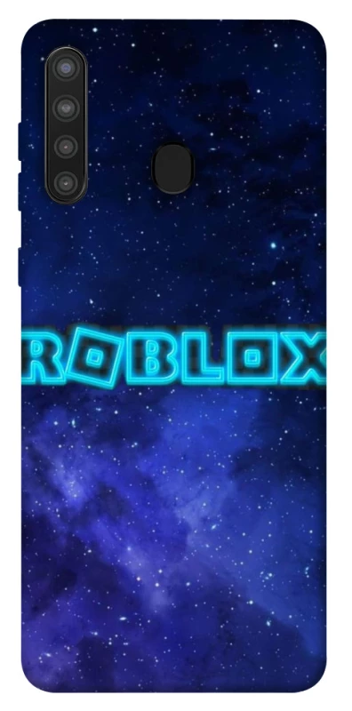 Чохол на Samsung Galaxy A21 Roblox Space Logo Blue фото 1 з 1