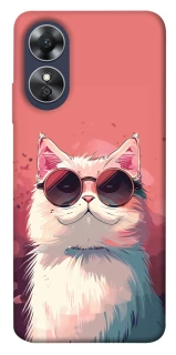 Чохол на Oppo A17 Сat with glasses фото 1 з 1