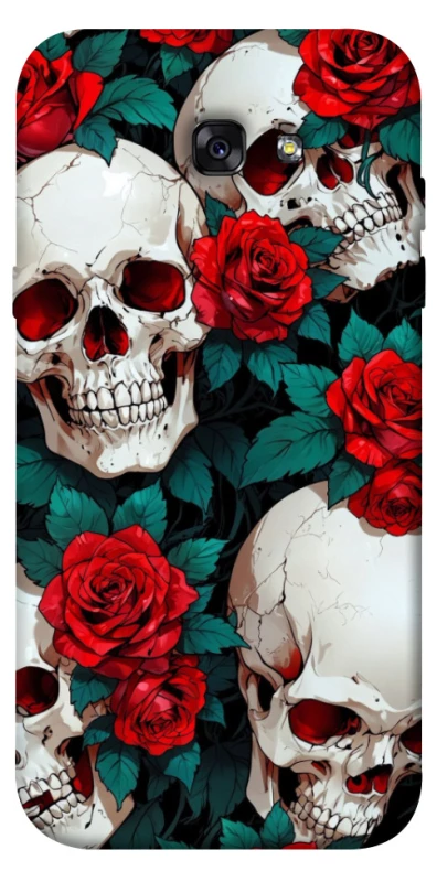 Чохол на Samsung A720 Galaxy A7 (2017) skull and rose фото 1 з 1