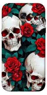 Чохол на Samsung A720 Galaxy A7 (2017) skull and rose фото 1 з 1