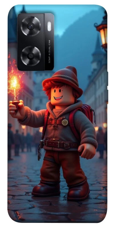 Чохол на Oppo A57s Roblox Fire Logo Blue Flames фото 1 з 1