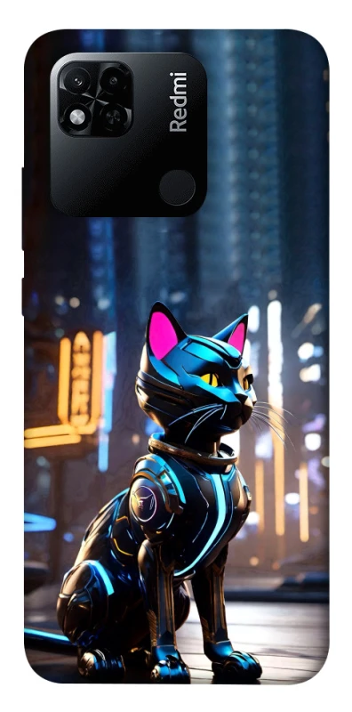 Чохол на Xiaomi Redmi 10A Cyber cat фото 1 з 1
