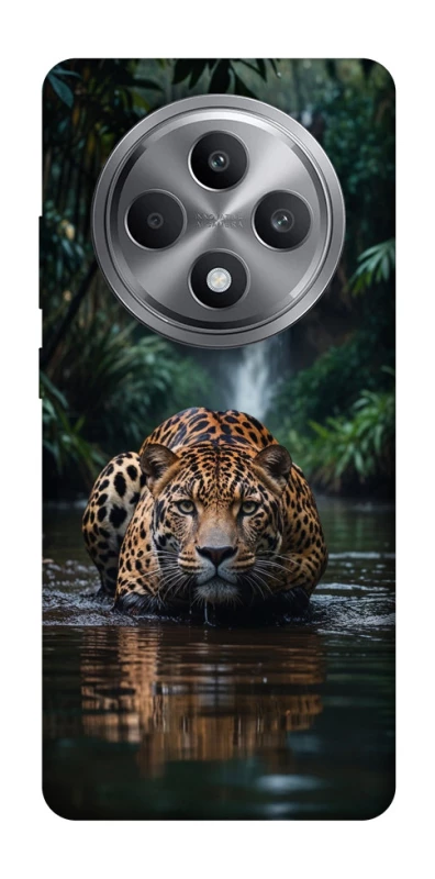 Чехол на Oppo Reno 12 F 4G Leopard in water фото 1 из 1