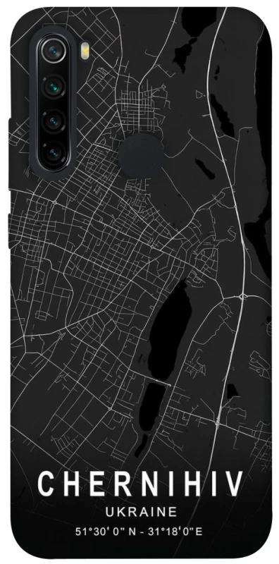 Чехол на Xiaomi Redmi Note 8 Chernihiv map фото 1 из 1