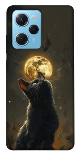 Чехол на Xiaomi Poco X5 Pro 5G Кот под луной v2 фото 1 из 1
