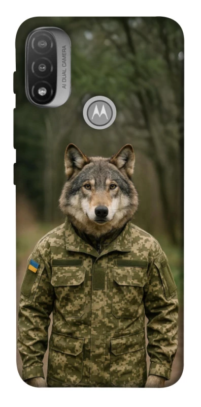 Чохол на Motorola Moto E20 Вовк захисник фото 1 з 1