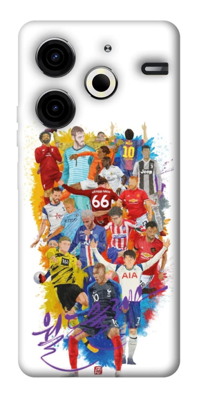 Чехол на TECNO Pova 6 Neo (LI6) Football Abstract v2 фото 1 из 1