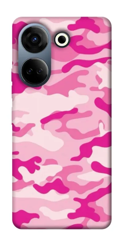 Чехол на TECNO Camon 20 Pro (CK7n) camouflage pink фото 1 из 1