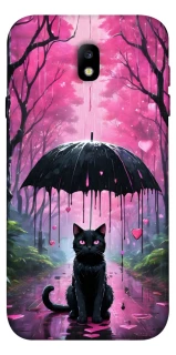 Чохол на Samsung J730 Galaxy J7 (2017) Black cat фото 1 з 1