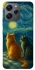 Чехол на Xiaomi Redmi 12 Cats under the stars фото 1 из 1