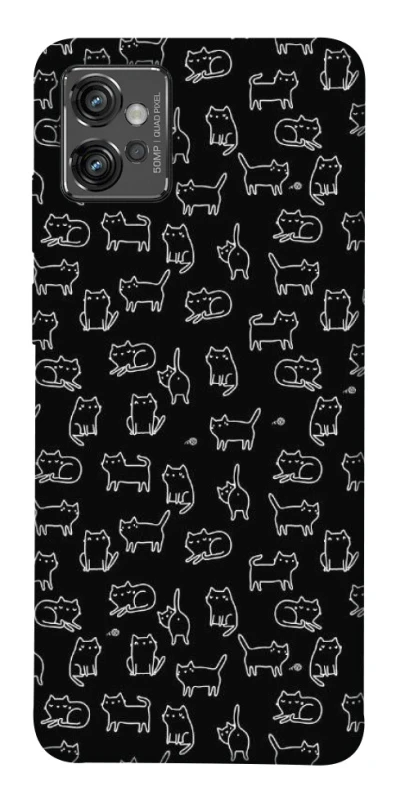 Чохол на Motorola Moto G32 Black Cats фото 1 Чохол на Motorola Moto G32 Black Cats фото 1 з 1