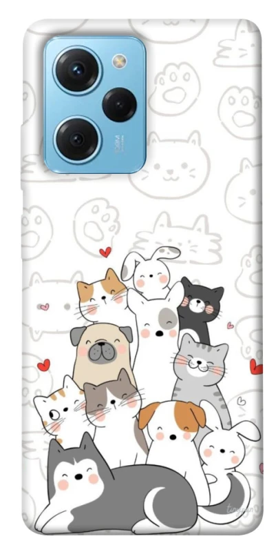 Чохол на Xiaomi Poco X5 Pro 5G Funny Pets фото 1 з 1