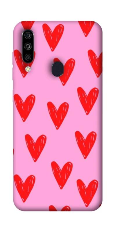 Чохол на ZTE Blade A7 (2020) Red hearts 2 фото 1 з 1
