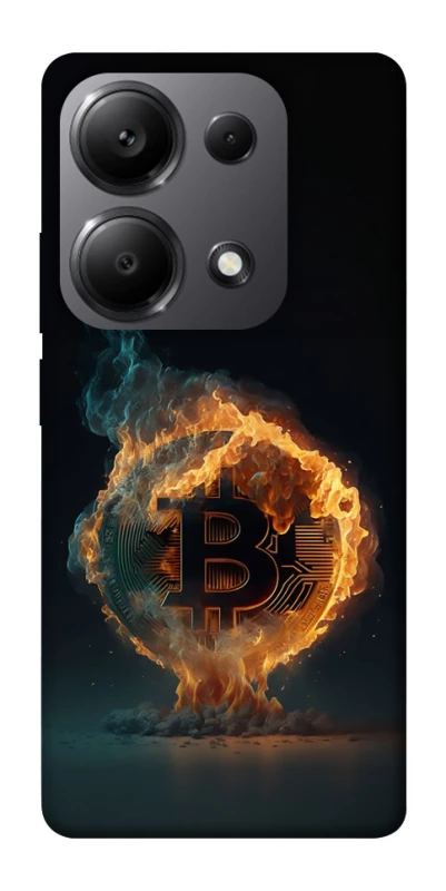 Чохол на Xiaomi Redmi Note 13 Pro 5G Fire Bitcoin фото 1 з 1